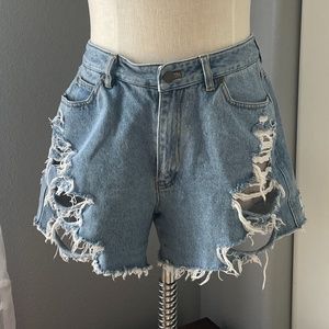 Vintage DKNY Cutoff Jean Shorts (12) - Custom